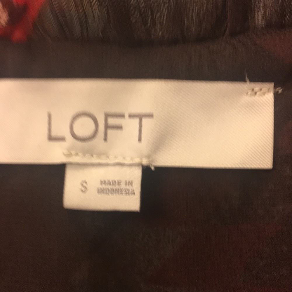 Loft Patchwork Tie Neck Pocket Dress - image 5